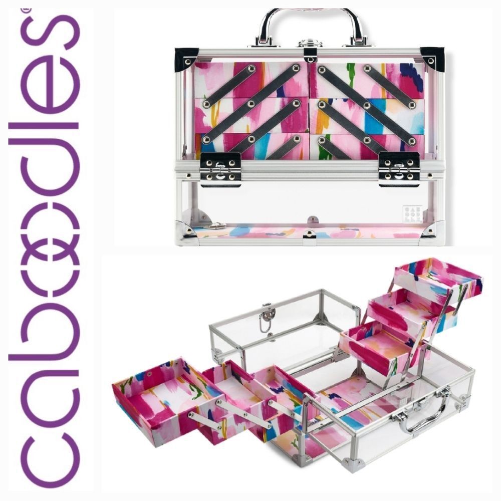 Caboodles Watercolor Neat Freak Cosmetic Train Case